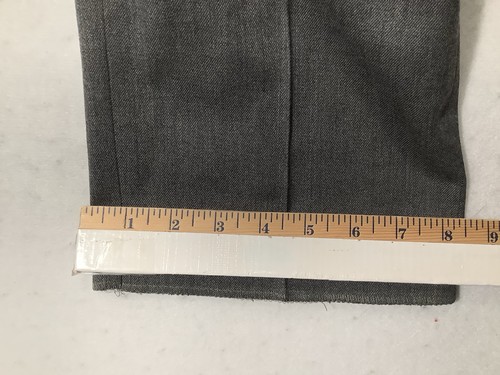Joseph & Feiss Gold Dress Pants Size 34 Gray Wool Unhemmed New Vintage - Picture 13 of 13