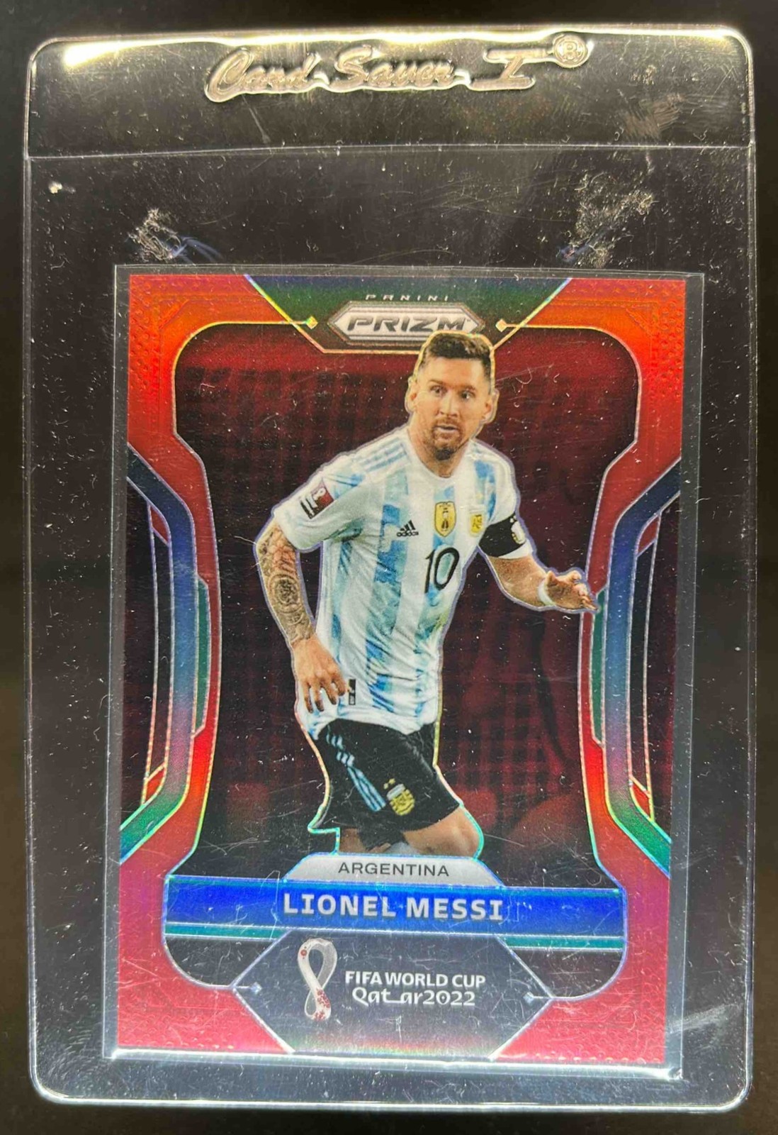 2022 Prizm World Cup Lionel Messi Red #11/399 Argentina