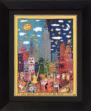 James Rizzi „ It Something Beauty That " Print Of 1996 - Frame 11 3/16x13 5/8in