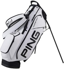 PING Golf Men's Stand Caddy Bag 244 HOOFER TOUR  9.5 x 47 inch 2.8kg White 37654