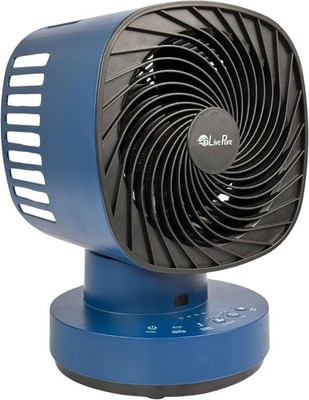 Livee Recharable 4 Speed al  Oscillating Fan with Remote, Navy