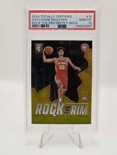 Zaccharie Risacher 2024-25 Panini Totally Certified Rock the Rim GOLD /10