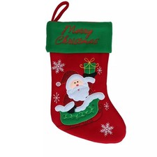Weihnachtssocke Weihnachtsmann Nikolaussocke Stiefel Strumpf Gro&szlig;