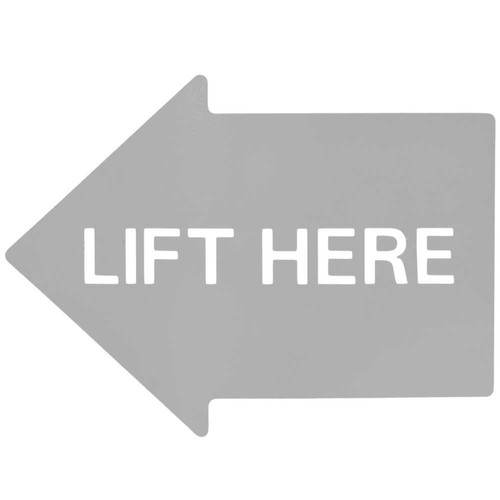 Marquis Boat Arrow Decal 8145127 | Lift Here Gray Sticker - Bild 2 von 3