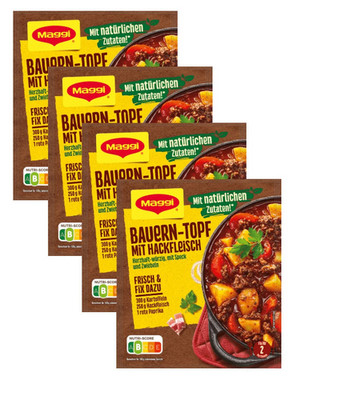 Maggi Bauern Topf mit Hackfleisch Farmer's pot with minced meat-4 pc.-FREE SHIP