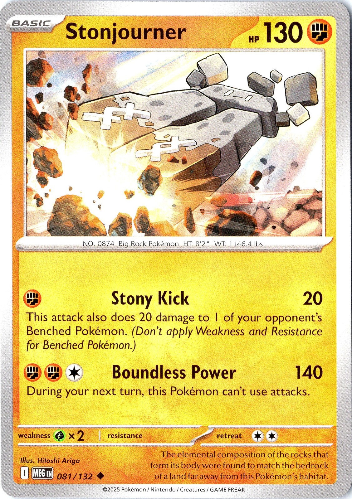 Stonjourner ME01: Mega Evolution #081/132 Uncommon