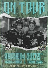 2024-25 Upper Deck Series 2 - On Tour Trevor Zegras, Mason McTavish #OT-16 Ducks