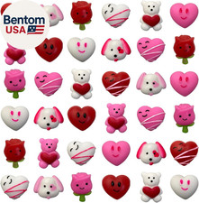 36 PCS Valentines Mochi Squishy Toys Squishies for Kids School Class Classroom V