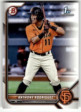 2022 Bowman #BP-26 Anthony Rodriguez 1st Prospects San Francisco Giants Baseball
