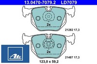 Ate 13.0470-7079.2 Bremsbelagsatz FüR Scheibenbremse Bremsbelagsatz