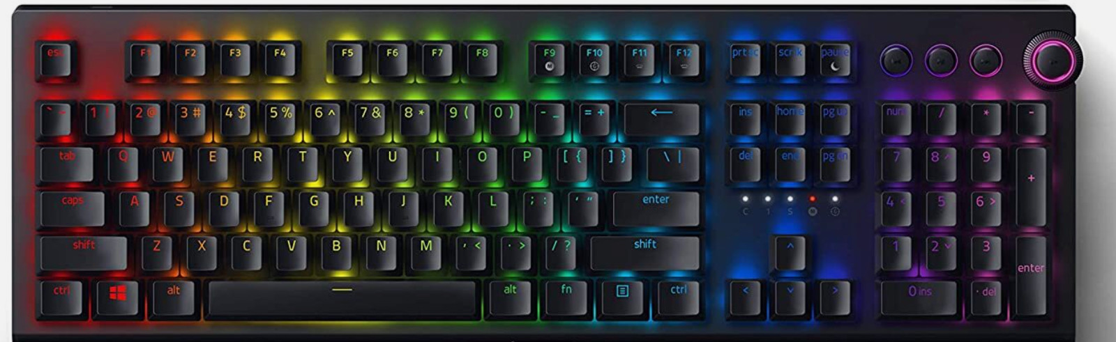 * Razer BlackWidow V3 Pro Gaming Keyboard Dual Wireless Green Switches FR Ansicht 2