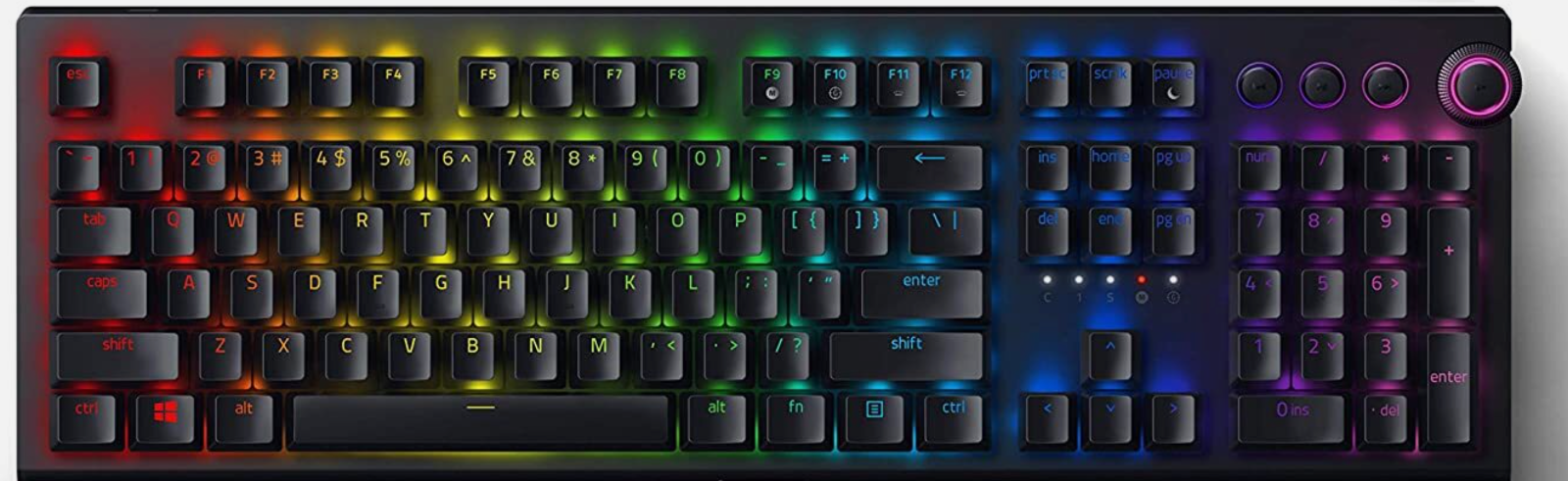 * Razer BlackWidow V3 Pro Gaming Keyboard Dual Wireless Green Switches FR