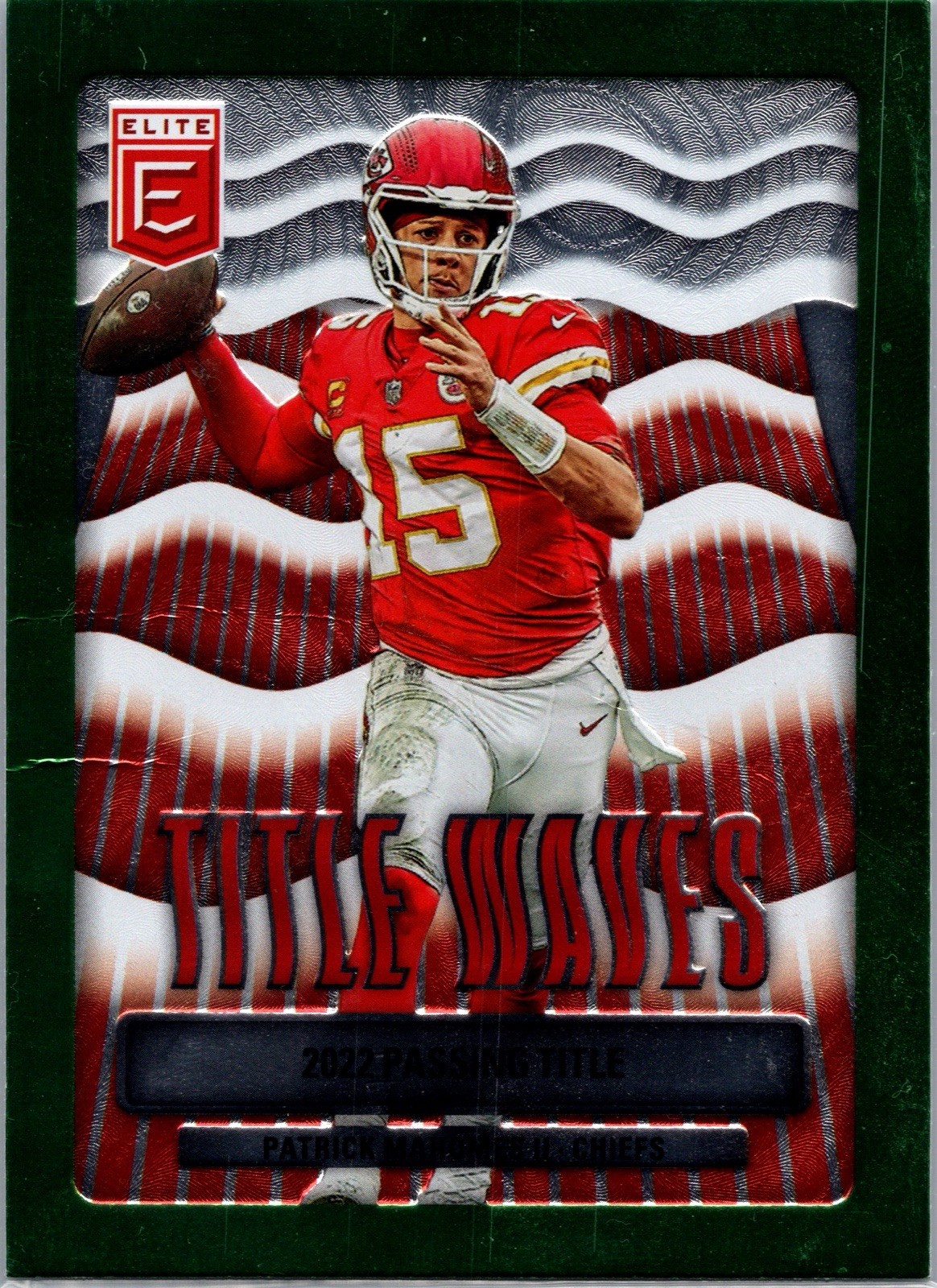2023 Panini Donruss Elite - Title Waves Patrick Mahomes II #TW-3 Green