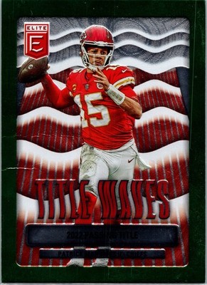 2023 Panini Donruss Elite - Title Waves Patrick Mahomes II #TW-3 Green