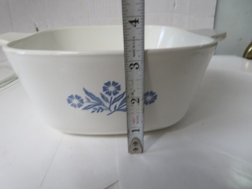 Vintage Corning Ware Blue Cornflower Casserole Dish 1 3/4 Qt. with Purex Lid - Picture 7 of 8