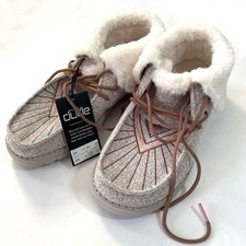 Hey Dude Women  s Britt Faux Fur Lined Booties Southwestern Design Size 11 NWT