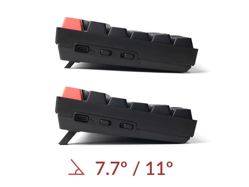 Keychron K10 Bezprzewodowa klawiatura mechaniczna wersja 2, QWERTY US, K10X-J1, czerwona - Zdjęcie 8 z 8
