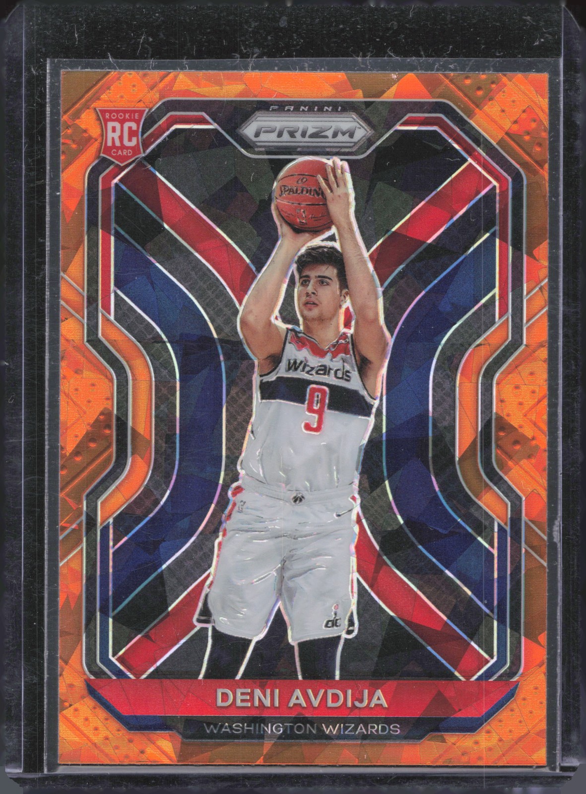 2020-21 Panini Prizm #290 Deni Avdija Orange Ice Prizms