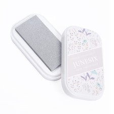 Metallic Pigment Ink Pad, Washable Finger Pads for Kids, Shimmer Silver
