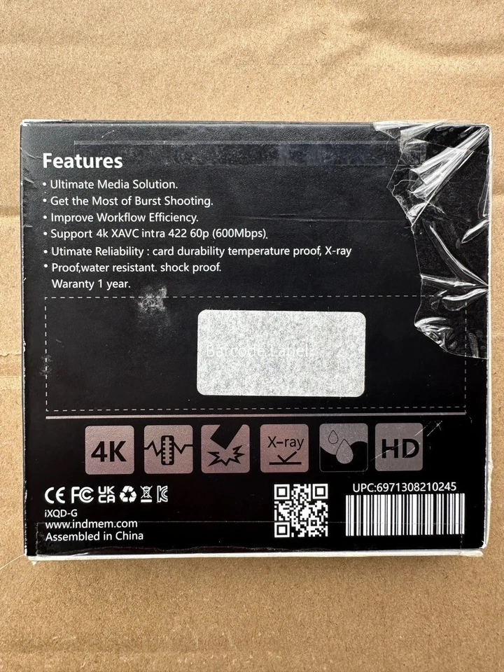 Tarjetas de memoria INDMEM XQD 128 GB Foto 2 de 2