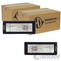 2X Diederichs Kennzeichenleuchte Passend FüR Dacia Duster Lodgy Logan Renault