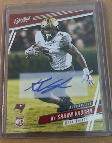 2020 Panini Prestige- Rc Ke'Shawn Vaughn #272 Xtra Points Blue! Vandy/T.B Bucs!