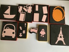 9 Mixed cutting dies compatible with sizzix and big shot machine See Photo
