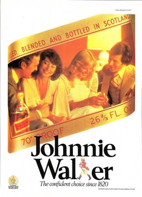 1977 Werbung für JOHNNIE WALKER ''Red Label'' Scotch Whisky (5) Original Print Ad