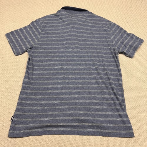 Barbour Polo Shirt Mens XL Blue Striped Knit Golf Preppy Classic Casual - Picture 2 of 7