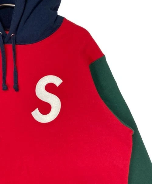 Felpa con cappuccio M Supreme S logo colorblocked