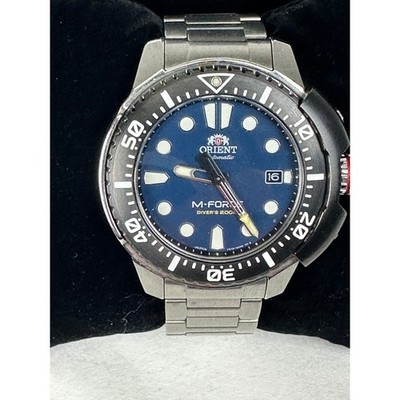 Mens Watch Orient M-Force  Automatic Blue Dial, RA-AC0L07L00B 200M H20 resistant