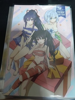 Date Alive Bonus Postcard Tohka, Kurumi, Origami Not for Sale