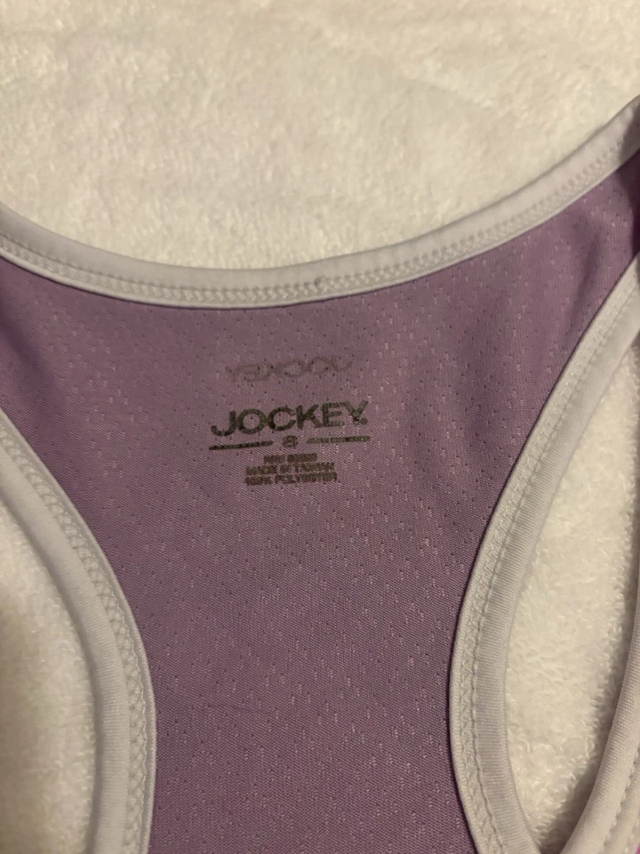 Camiseta sin mangas Jockey para mujer talla pequeña púrpura espalda deportiva Foto 4 de 4