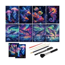 Scratch Art Adult DIY Paint by Scratch Rainbow Scratch Paper Ar... FAST USA SHIP