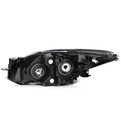 For 2013 2012 2011 2010 Mazda 3 (5-Speed) Black w/Amber Headlights Assembly L+R - Picture 6 of 8