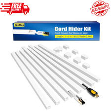 116In Cord Hider Kit, Cord Covers for Wires on Wall, Cord Hider for Wall Mount T