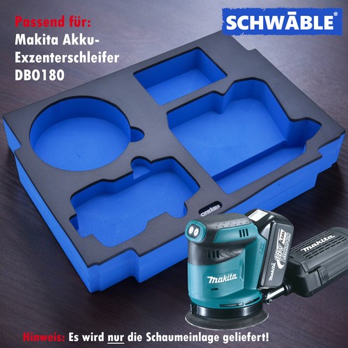 SCHWÄBLE Schaumeinlage Schaumstoffeinlage für Makita Akku-Exzentschleifer DBO180 - Bild 5 von 7