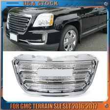 Front Bumper Grille Grill Assembly Chrome For GMC Terrain SLE SLT 2016-2017