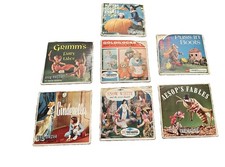 Vintage View Master Reel Lot 7 Different Fairy Tale Reels Snow White Aesops