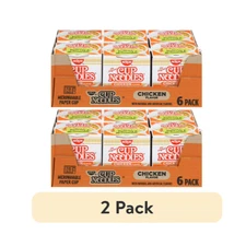 (2 pack) Nissin Foods Cup Noodles Ramen Noodle Soup, Chicken Flavor, 2.25 oz Cup