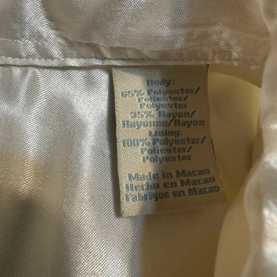 Camisa De Colección Roper Western Perla Snap Vaquero Crema Para Hombres XL Bordada Floral LEER Foto 4 de 4