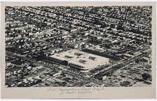 Rexall Drug Company Los Angeles California Aerial View L.A. RPPC Postcard