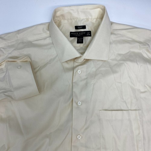 Pronto Uomo Dress Shirt Men's 18.5 Long 