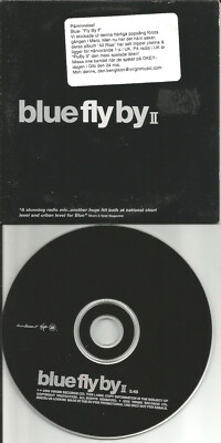 BLUE Fly By II RARE 2002 CARD SLEEVE Europe Made PROMO DJ CD single USA seller