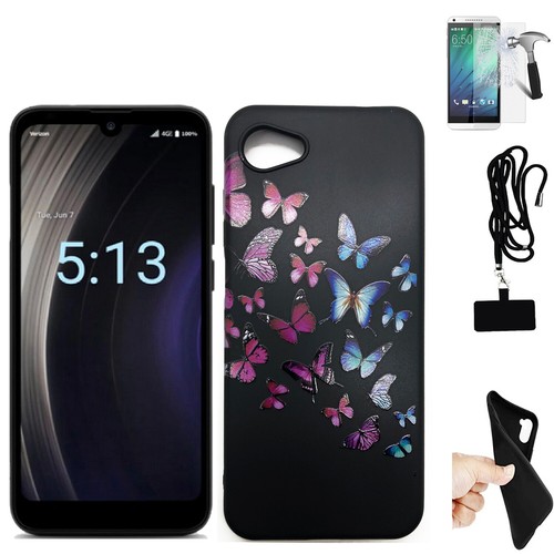 For Orbic Joy Case Flexible Gel /Tempered Glass /Crossbody Phone Lanyard - 第 5/6 張圖片