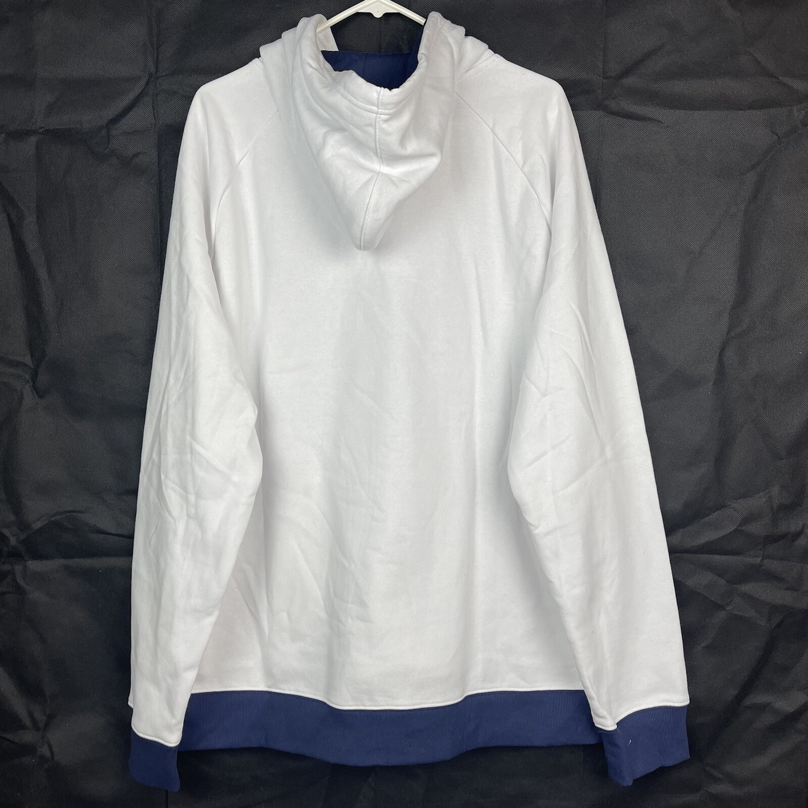 Felpa con cappuccio Fila pullover logo Bonafide blu bianco rosso da uomo taglia XXL