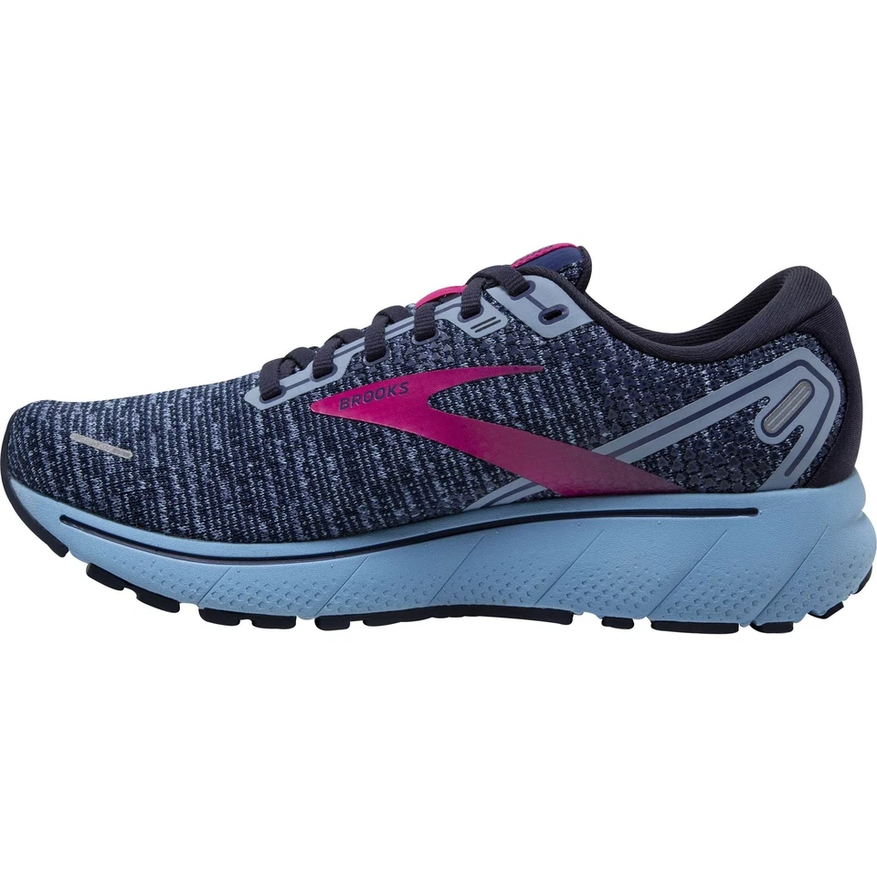 Brooks Ghost 14 Womens Running Shoes - Blue - Image 3 of 4