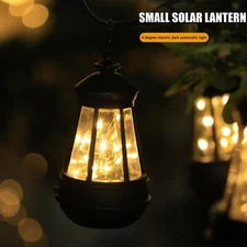 Solar Lantern Hanging LED Lamp Yard Outdoor Patio Garden Light Decor Waterproof