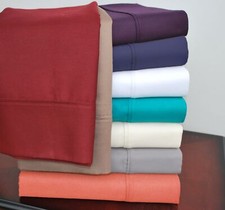 800-Thread Count Cotton Blend Solid 2-Piece Pillowcase Set by Blue Nile Mills