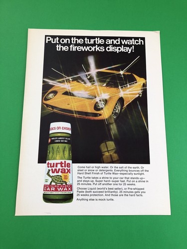 LAMBORGHINI MIURA VINTAGE ORIGINAL PRINT AD ADVERTISEMENT PRINTED B5